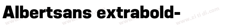 Albertsans extrabold字体转换